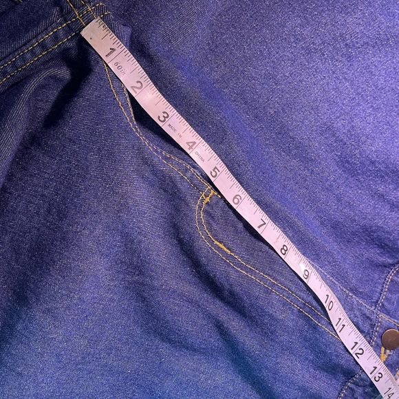 4 Pair KingSize Big Mens Jeans 44 x 27 (Hemmed) Elastic Insert Waist Blue Denim - Picture 9 of 16